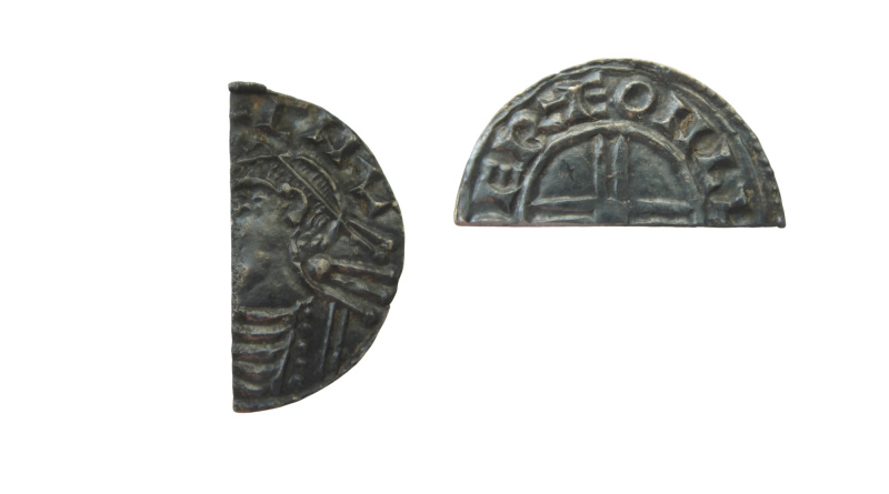 cut halfpenny of cnut
